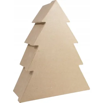 Obraz Pěkná OZDOBNÁ KRABIČKA k DOZDĚNÍ Ruční práce ve tvaru vánočního stromku Mega