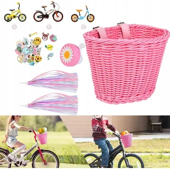 Košík na láhev Dětský KOŠÍK na KOLO na Řídítka Ratanový