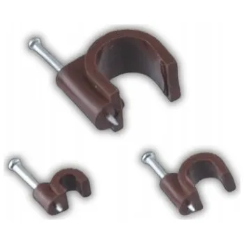 elektrický kabel Kabelová příchytka plochá pro kabel YDYp 3x1,5 hnědá, 25 ks PAWBOL H.7014B -25