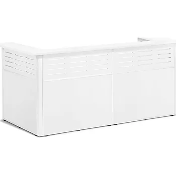 Recepce Recepční pult TREAT, 4 sekce, bílá