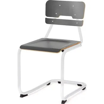 Školní židle LEGERE II, výška 450 mm, bílá, antracitově šedá