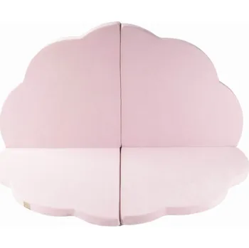 Hrací deka Dětská hrací Podložka MeowBaby 160x160 cm, ve tvaru Obláček , skládací, velur