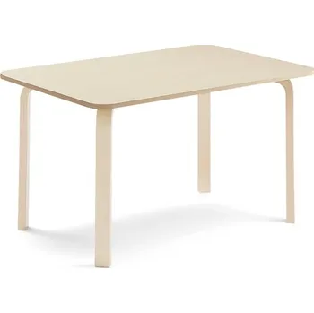 Jídelní stůl Stůl ELTON, 1200x600x640 mm, bříza, akustická HPL deska, bříza