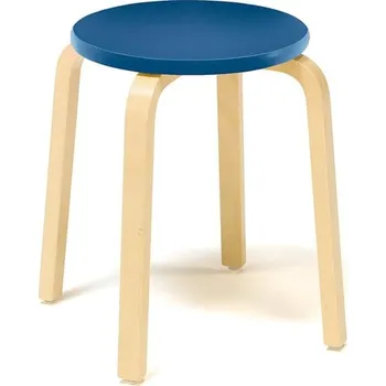 Stolička Stolička NEMO, výška 430 mm, bříza, modrá