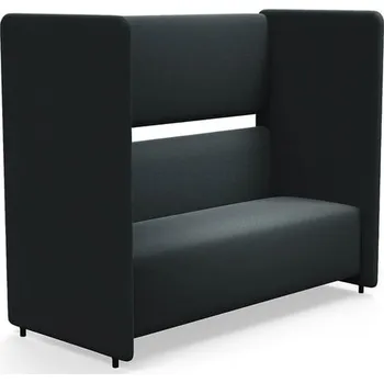 Pohovka Akustická pohovka CLEAR SOUND, 3místná, potah Focus Melange, antracitově šedá