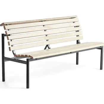 Pohovka Lavička AURORA, 3místná, černá, bříza