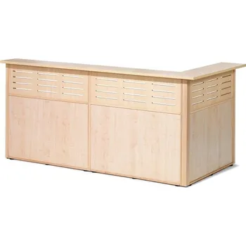 Recepce Recepční pult TREAT, levý, 3 sekce, bříza