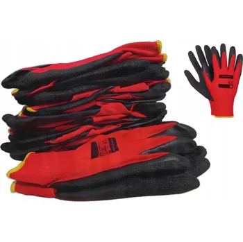 Pracovní rukavice Pracovní rukavice INDEX BOZP latexové velikost 9 - L krátké 10 párů