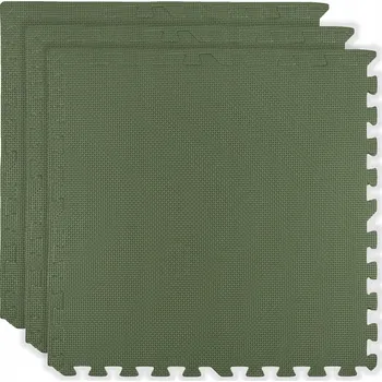 PĚNOVÁ PODLOŽKA 180x60 CM VELKÁ PĚNOVÉ PUZZLE 3 KS KHAKI ZELENÁ