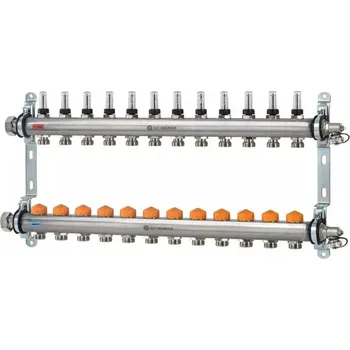 rozdělovač topení Rozdělovač pro podlahové vytápění Imi Heimeier Dynacon Eclipse 12 okruhů