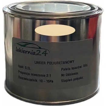 Lak na dřevo Barva Průmyslová polyuretanová barva, polyuretanový lak matný 0,5l 2:1 RAL 1014