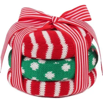 Hračka pro psa Hračka textil donut 3ks Rosewood 14x10cm