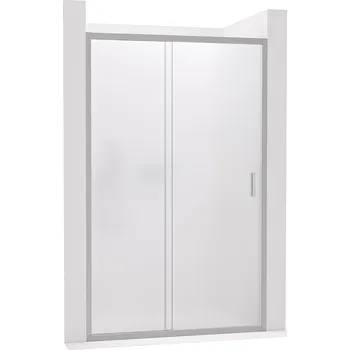 CERANO - Sprchové posuvné dveře Varone LINE L/P - 6 mm - chrom, mléčné sklo - 160x195 cm