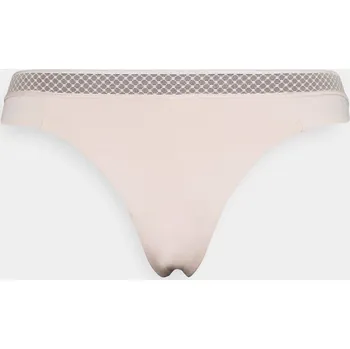 Dámské spodní prádlo Dámské tanga QF6307E - TRN - Pudrová - Calvin Klein Barva: pudrovo-růžová, Velikost: S