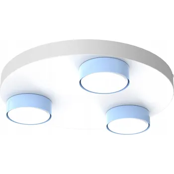 Stropní svítidlo stropní svítidlo LED 3x Gx53 dětské studentské modro-bílé
