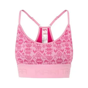 Podprsenka Kari Traa VAR PRINTED SPINK/BRIGHT PINK růžová S