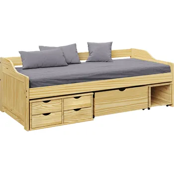 Postel Jednolůžko se zásuvkami 90×200 MAXIMA 8809 borovice