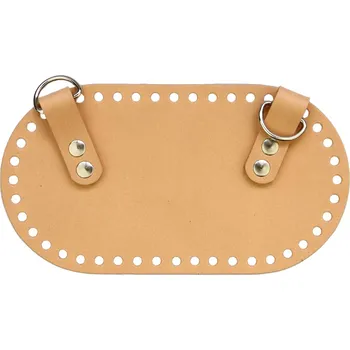 Pro Háčkování Kožené dno na batoh 22x12 cm latté