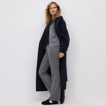 Reserved - Tepláky se stahovacími lemy - tmavě šedá - 598GA-90M - 598GA-90M-XL