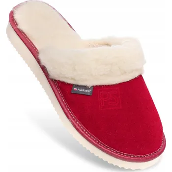 Dámská obuv Teplé Pantofle Dámské kožené domácí vlněné pantofle 36-41 PanSzew