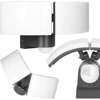 Venkovní osvětlení Venkovní LED lampa s PIR čidlem pohybu, fasádní lampa dvojitá