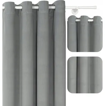 Obraz Závěs polozatemňovací s kroužky 140 cm x 240 cm