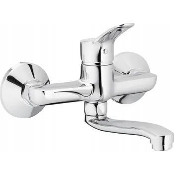 Vodovodní baterie Umyvadlová baterie nástěnná KFA Armatura MORRIS stříbrná