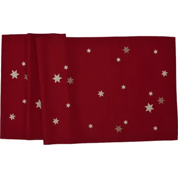 Vánoční dekorace Sander Skyla běhoun 50 x 150 cm červený, Sänder