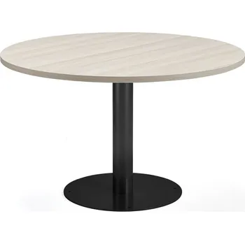 Pohovka Stůl GATHER, Ø 900x720 mm, HPL laminát, antracitově šedá, jasan