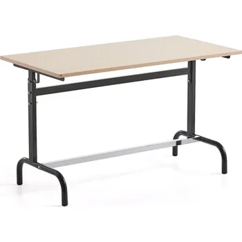 Zahradní lavice Školní lavice 184, HPL, antracitově šedá/bříza