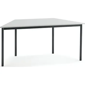 Jídelní stůl Stůl BORÅS TRAPETS, 1600x800x720 mm, antracitově šedé nohy, HPL deska, šedá