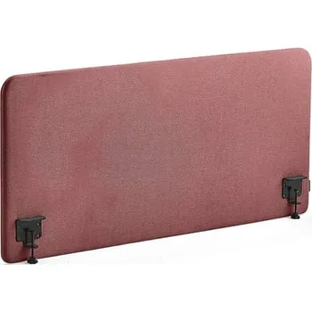 Paraván Stolový paraván ZONE, černé svorky, 1400X650x36 mm, potah Rivet, červenofialová