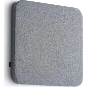 Paraván Akustický panel POLY, zaoblené rohy, 600x600x56 mm, nástěnný, světle šedá
