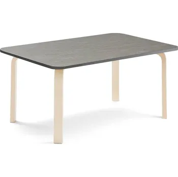 Psací stůl Stůl ELTON, 1200x600x530 mm, bříza, akustické linoleum, tmavě šedá