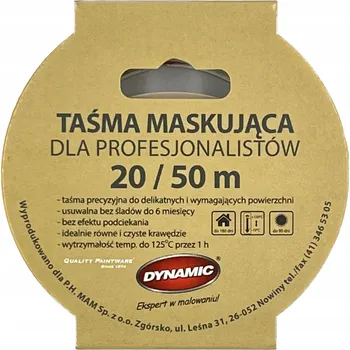 Lepicí páska "DYNAMIC" ZLATÁ MASKÁLNÍ PÁSKA 20 mm x 50 m LG00020