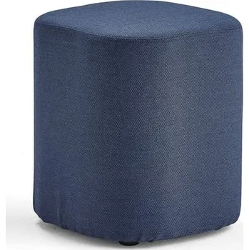 Křeslo Taburet COMFY, vlněný potah, námořnická modrá