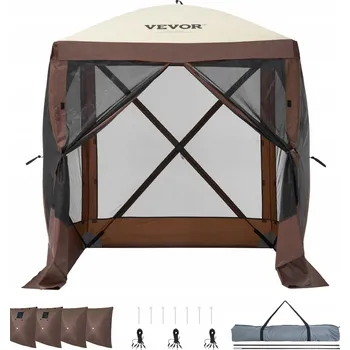 Stan Stan Kempingový Gazebo Hnědý 1,82 x 1,82 m