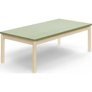 Psací stůl Stůl DECIBEL, 1600x800x530 mm, akustické linoleum, bříza/zelenošedá