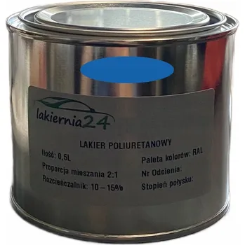 Lak na dřevo Barva průmyslová, polyuretanový lak matný 0,5l 2:1 RAL 5015