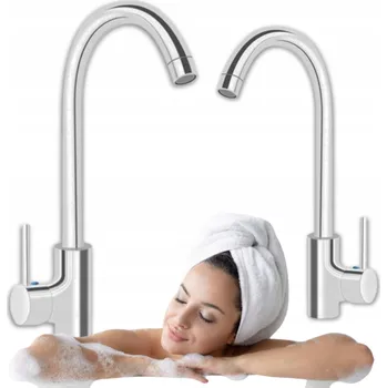 Vodovodní baterie Stojánková umyvadlová baterie Silla ROSA stříbrná