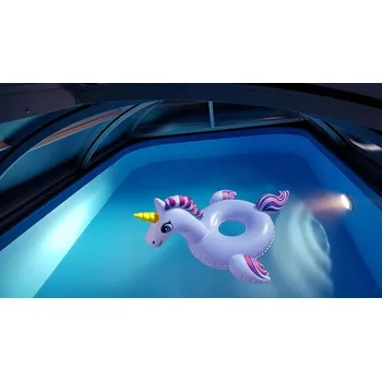 Zastřešení bazénu PRAKTIK - 2 moduly 440x428 + 242 cm