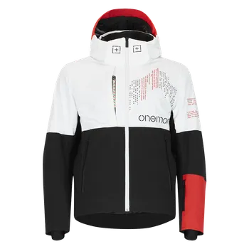ONEMORE 101 - INSULATED SKI JACKET "OLIMPIC" MAN WHITE/BLACK/BACIO Velikost: L