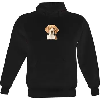 Pánská mikina Pánská mikina s kapucí s potiskem Beagle bavlna a chlupy pánské