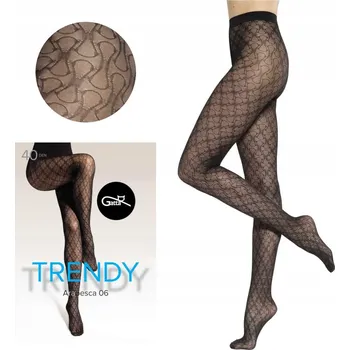 Dámské punčochy Punčocháče Gatta se vzorem Arabesca 06 40 den černé 40 den černé Nero Punčocháče 3