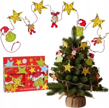 Vánoční dekorace Grinch vánoční girlanda 1,8 m vícebarevná