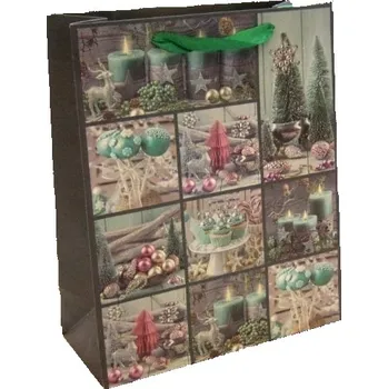 Dárková taška Dárková taška Mix Vánoce 44x31x12 cm