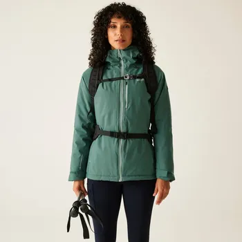 Dámská větrovka Dámská outdoorová bunda Regatta HIGHTON zelenošedá 36