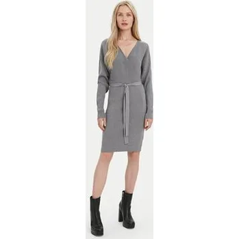 Dámská móda Vero Moda Úpletové šaty 10269251 Šedá Regular Fit XS