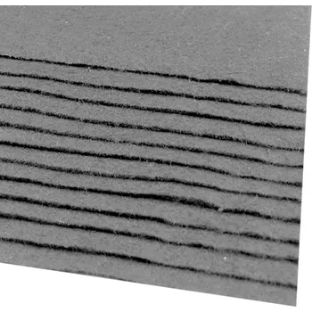 Barevná dekorační plsť A4 - 166g/m2 - 96 - šedá