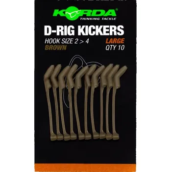 Korda Rovnátka Kickers D Rig Brown 10ks Velikost: L